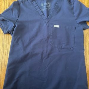 Navy blue figs Catalina scrub top. Size xxs.